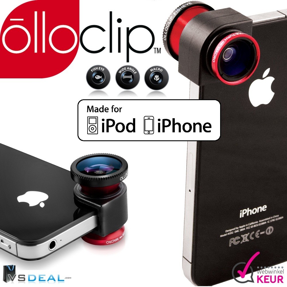 vsdeal.com - Olloclip voor Apple iPhone 4/4S