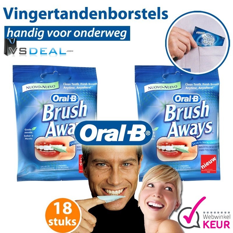 vsdeal.com - Oral-B Vingertandenborstels 18 x NIEUW OP=OP vsdeal.com - Oral-B Vingertandenborstels 18 x NIEUW OP=OP