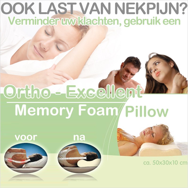 vsdeal.com - Orthopedische Traagschuim Kussen vsdeal.com - Orthopedische Traagschuim Kussen