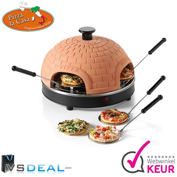 vsdeal.com - Pizza La Casa 4 of 6 persoons. De enige echte originele Pizza Oven!