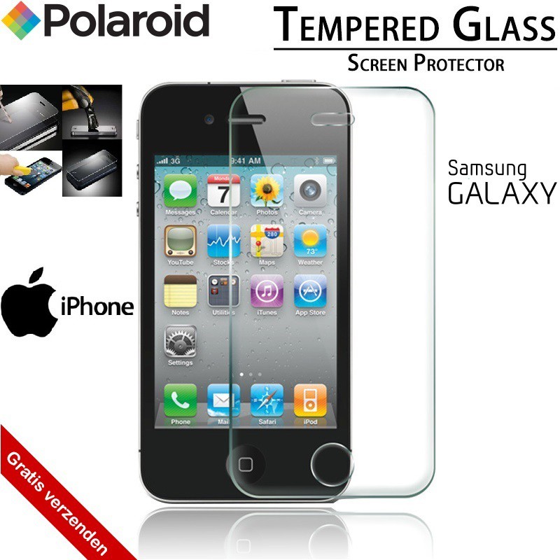 vsdeal.com - Polaroid Tempered Glass Screenprotector voor o.a. Samsung iPhone en andere modellen. GRATIS VERZENDING!