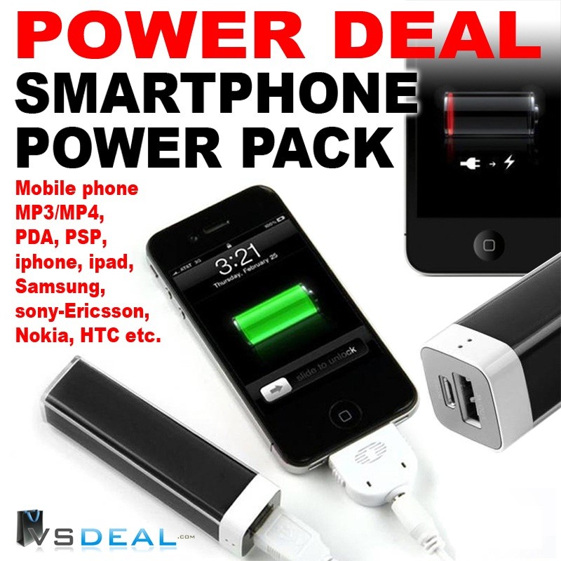 vsdeal.com - PowerBank Pro 2800 mAh om mobiele apparaten mee op te laden OP=OP