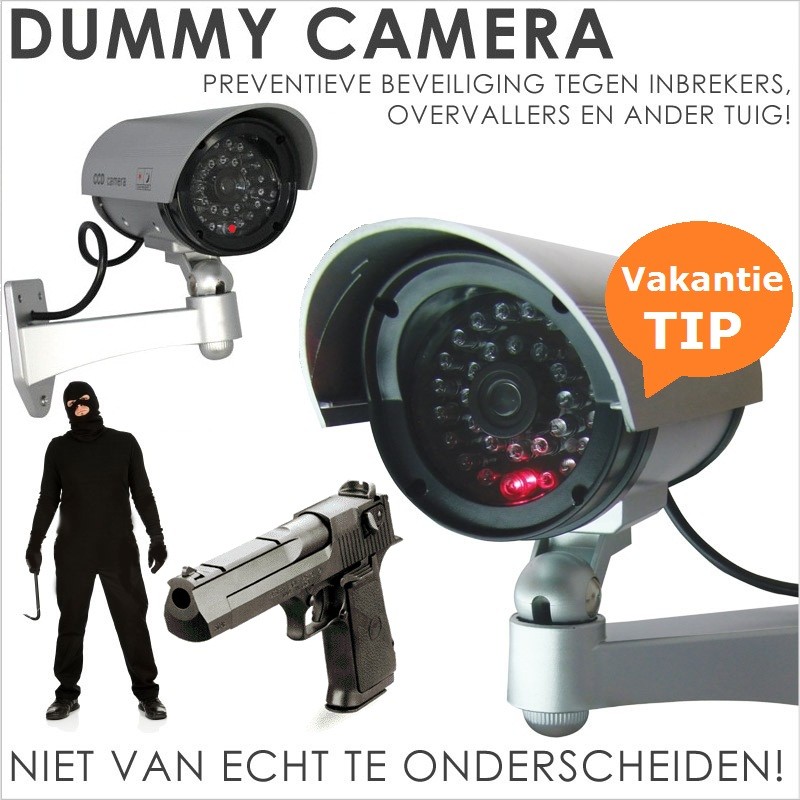 vsdeal.com - Preventieve Dummy Camera met LED VakantieTip