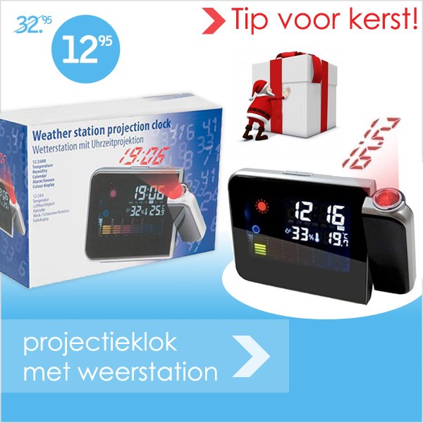 vsdeal.com - Projectieklok met weerstation