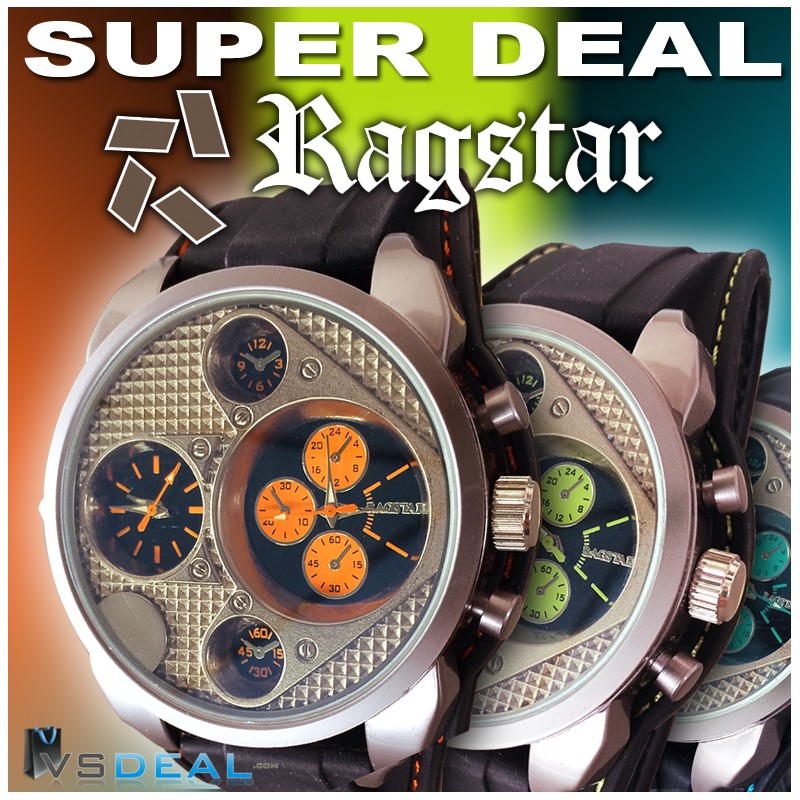 vsdeal.com - Ragstar XXXL Horloge in 3 kleuren (Diesel LOOK) OP=OP vsdeal.com - Ragstar XXXL Horloge in 3 kleuren (Diesel LOOK) OP=OP