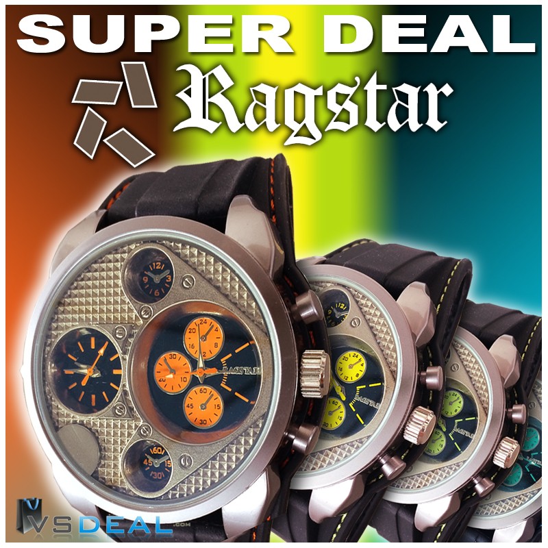 vsdeal.com - Ragstar XXXL Horloge in 4 kleuren (Diesel LOOK) OP=OP