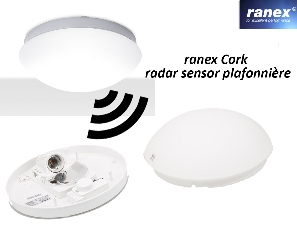 vsdeal.com - Ranex plafonniere met bewegingssensor voor binnen en buiten vsdeal.com - Ranex plafonniere met bewegingssensor voor binnen en buiten