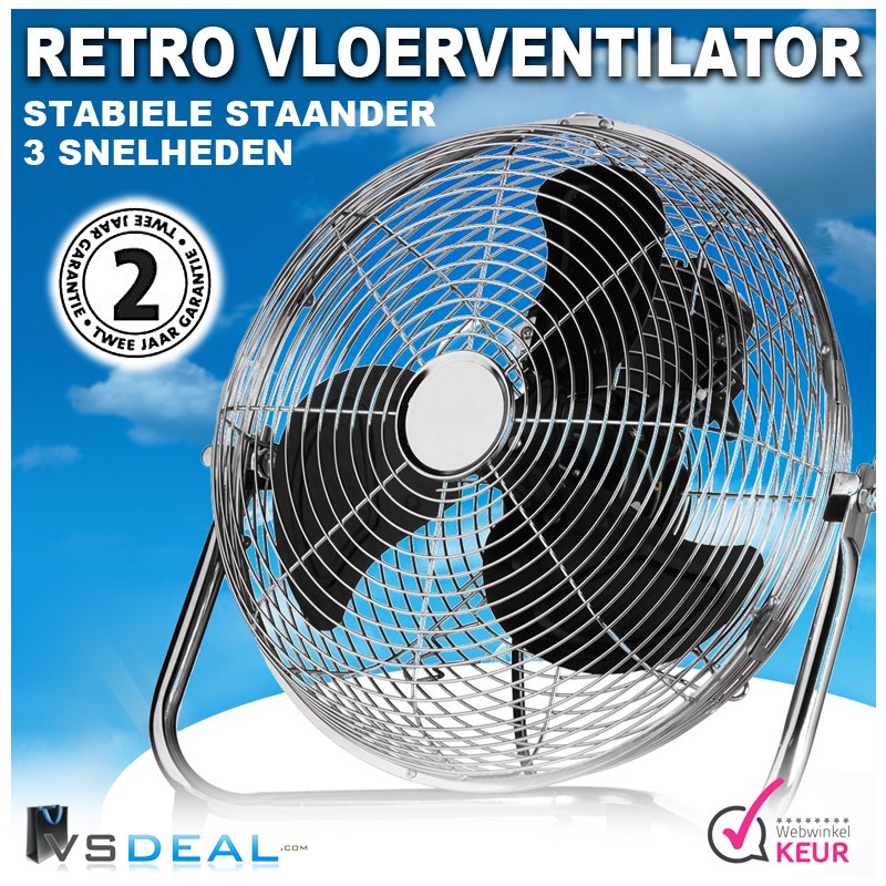 vsdeal.com - Retro Vloerventilator XL of XXL HitteTip