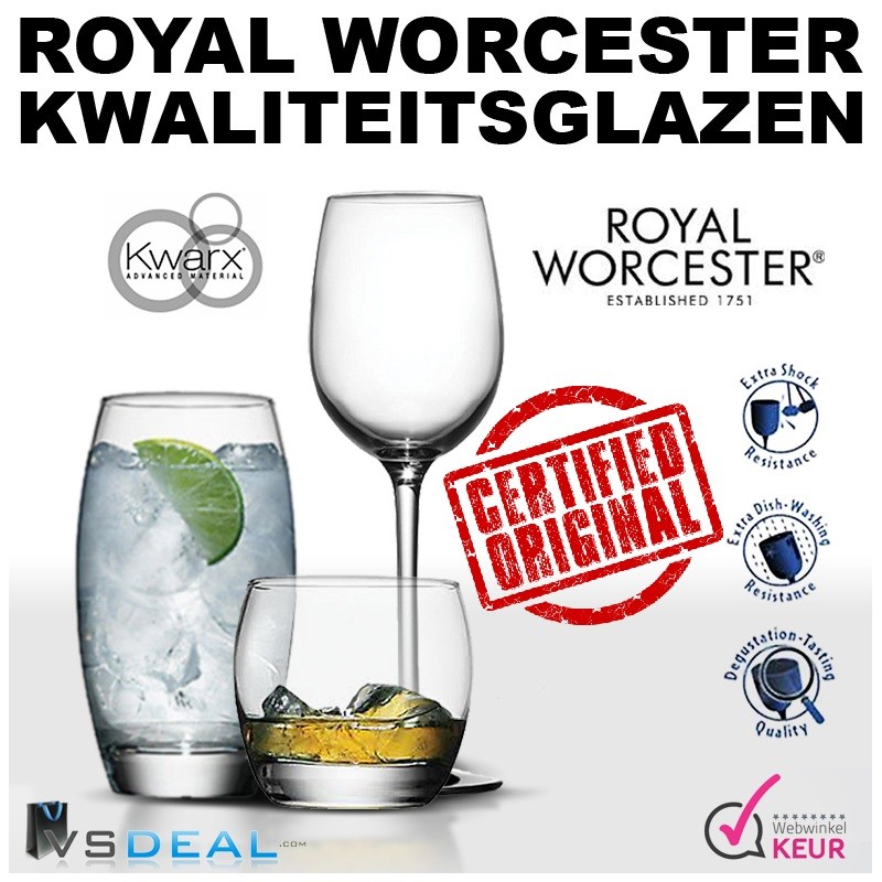 vsdeal.com - Royal Worcester kwarx design glazen OP=OP vsdeal.com - Royal Worcester kwarx design glazen OP=OP