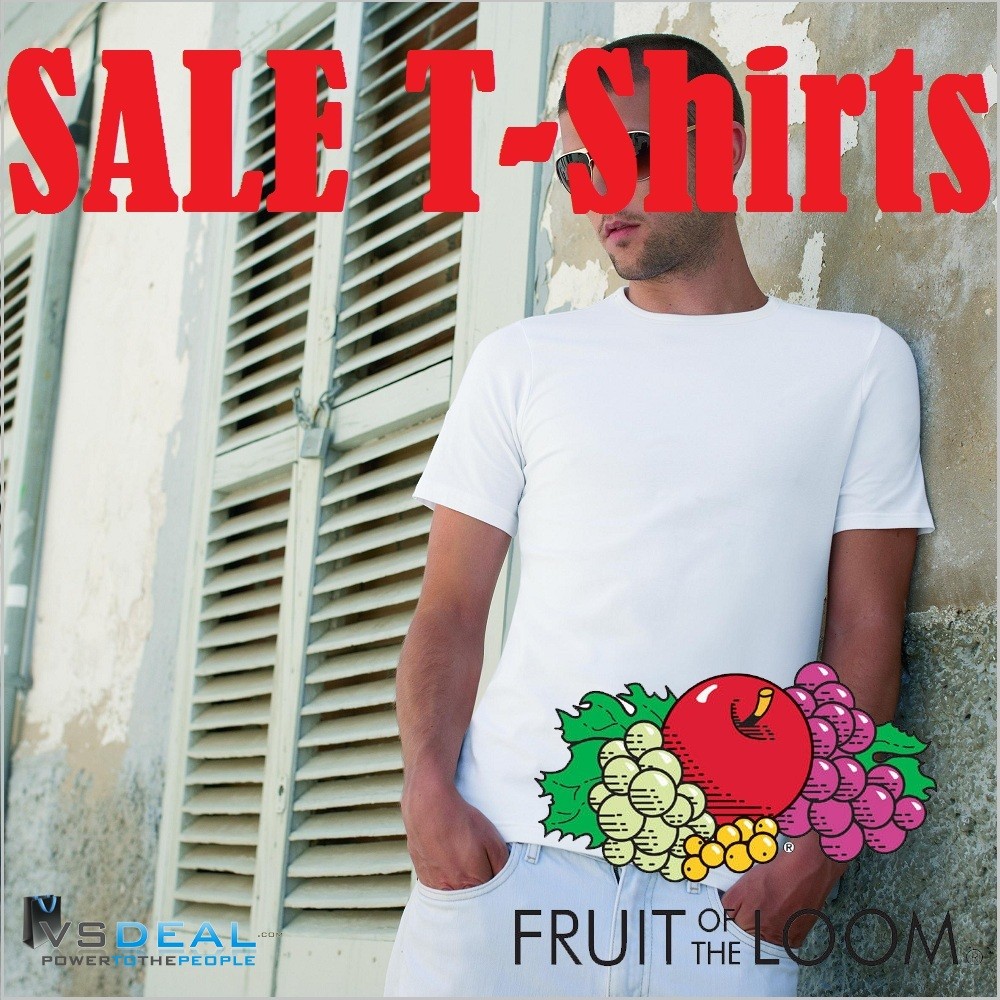 vsdeal.com - Sale 6 of 12 x Fruit of the Loom T-shirts