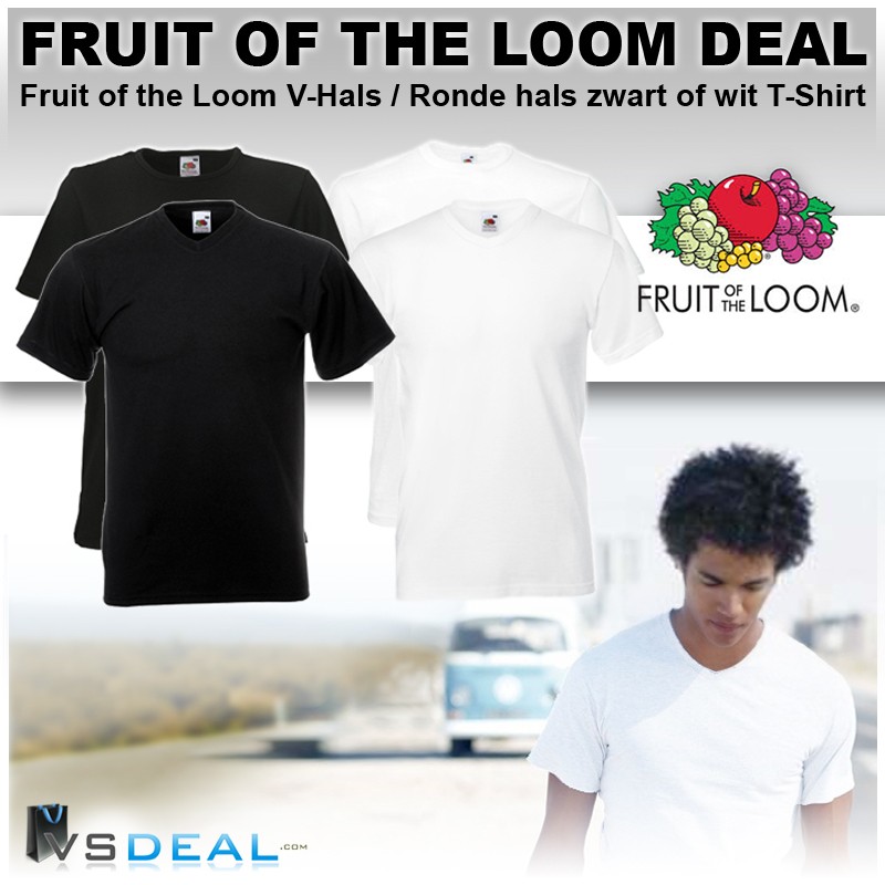 vsdeal.com - Sale Fruit of the Loom T-shirts 6 of 12 stuks vsdeal.com - Sale Fruit of the Loom T-shirts 6 of 12 stuks