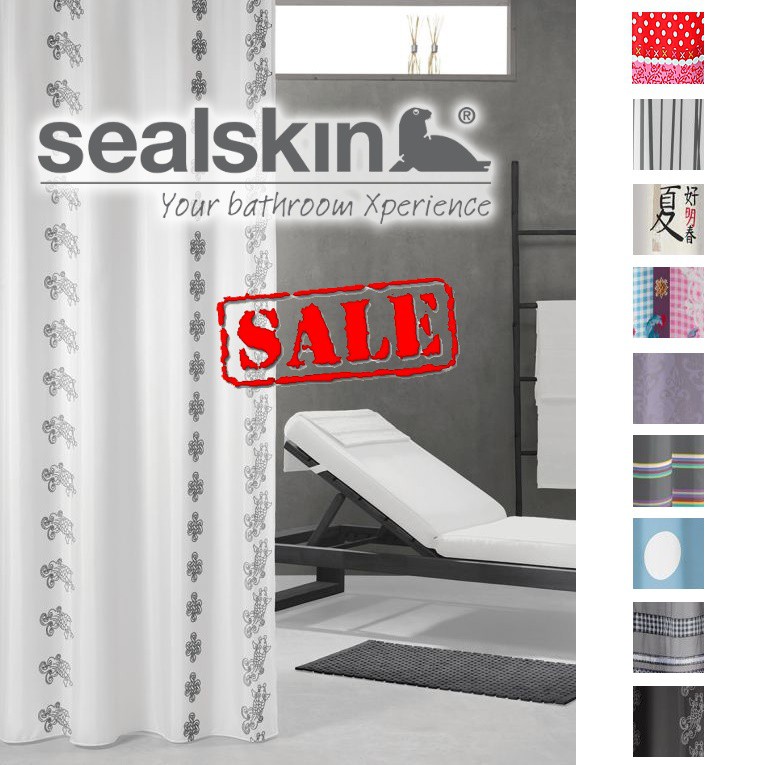 vsdeal.com - Sealskin Douchegordijnen SALE keuze uit 10 designs