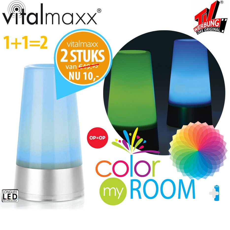 vsdeal.com - Set van 2 LED Mood Lights OP=OP