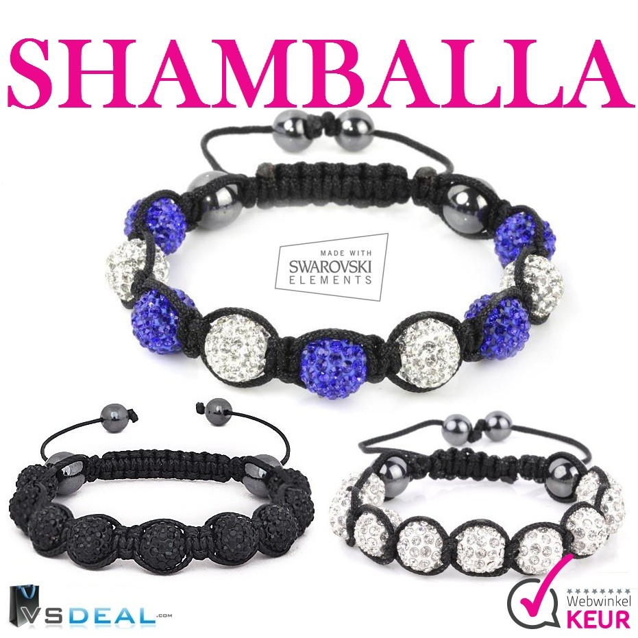 vsdeal.com - Shamballa-Stijl Armbanden voor Hem & Haar in 3 verschillende kleuren