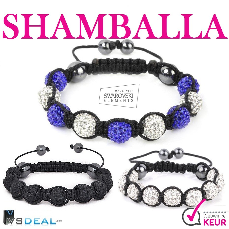 vsdeal.com - Shamballa-Stijl Armbanden voor Hem & Haar in 3 verschillende kleuren vsdeal.com - Shamballa-Stijl Armbanden voor Hem & Haar in 3 verschillende kleuren
