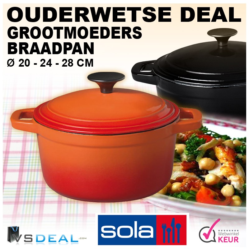 vsdeal.com - Sola Grootmoeders Braadpan OP=OP