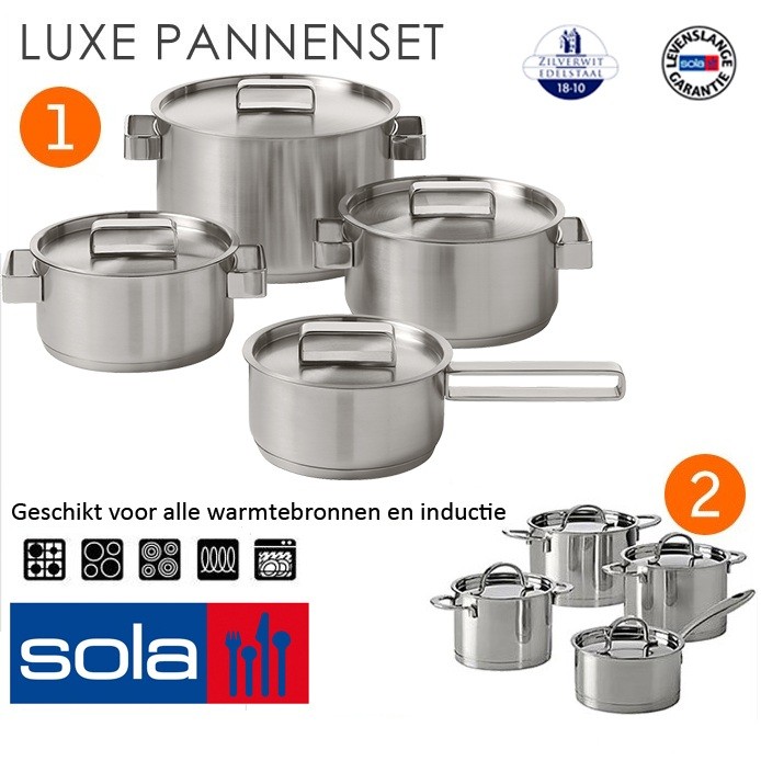 vsdeal.com - Sola Pannenset Vivaldi of Esprit 8-delig