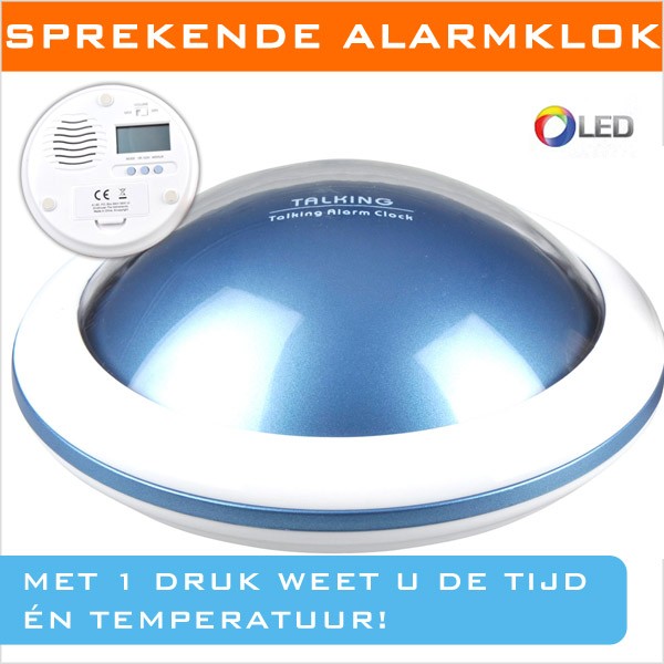 vsdeal.com - Sprekende Alarmklok Nederlands Gesproken