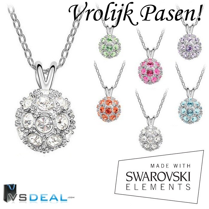 vsdeal.com - Swarovski Elements Design Collier Bol!