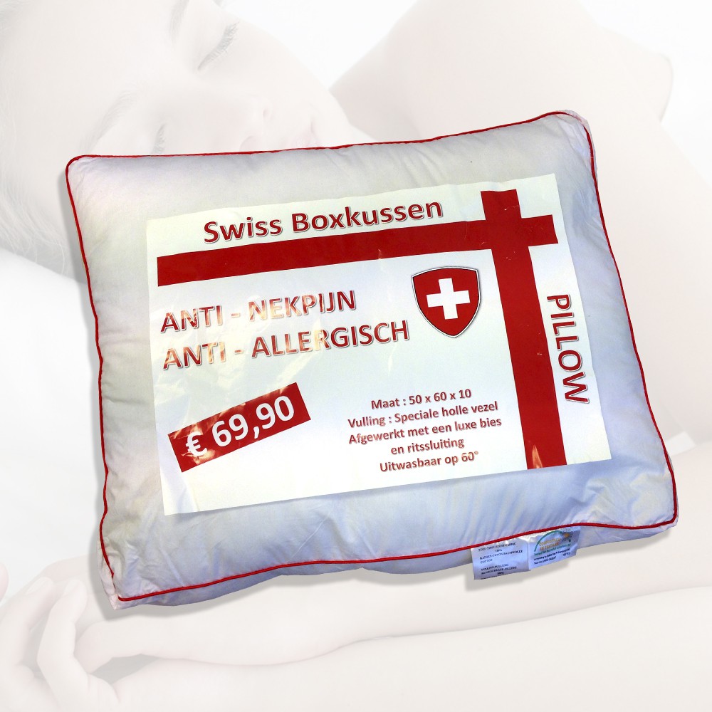 vsdeal.com - Swiss High Standard Kussen - Anti nekpijn - Anti Allergisch