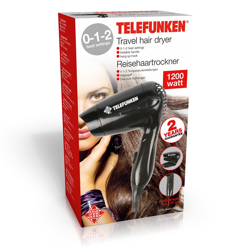 vsdeal.com - Telefunken 1200W Haardroger vsdeal.com - Telefunken 1200W Haardroger
