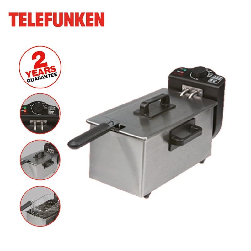 vsdeal.com - Telefunken Frituurpan | Deep Fryer | 3 Liter - 2000W