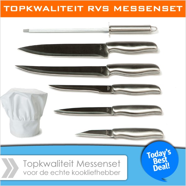 vsdeal.com - Topkwaliteit RVS Messenset