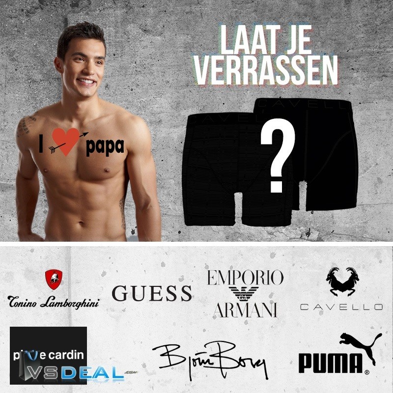 vsdeal.com - Topmerken Boxershorts voor Vaderdag OP=Pech