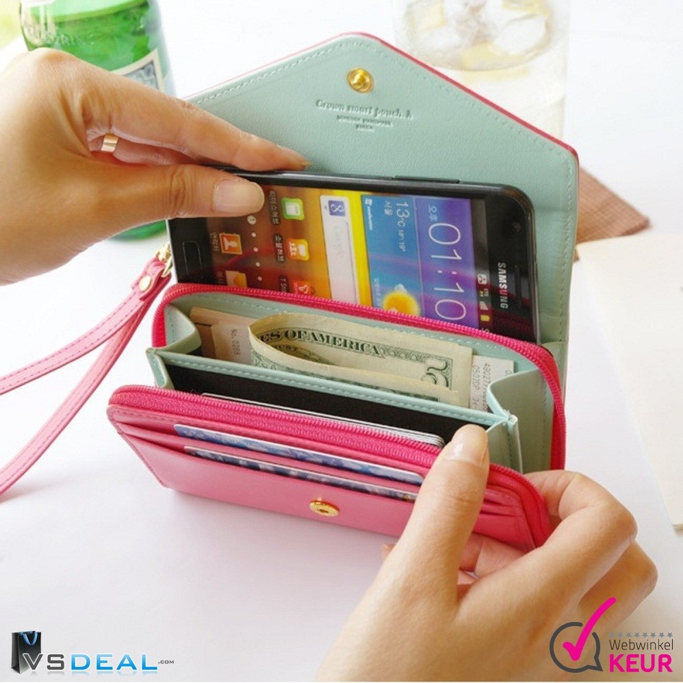 vsdeal.com - Trendy Smartphone Portemonnee OP=Pech vsdeal.com - Trendy Smartphone Portemonnee OP=Pech