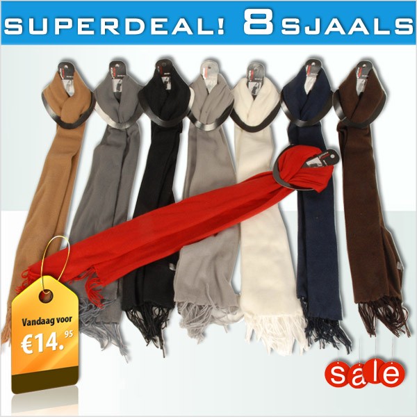 vsdeal.com - Uni fleece sjaals MEGAdeal 8 stuks vsdeal.com - Uni fleece sjaals MEGAdeal 8 stuks