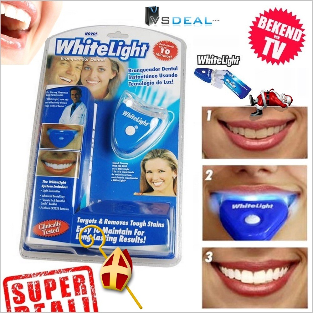 vsdeal.com - White Light tandenbleekset OPRUIMING!!!! Voor pakjesavond geleverd!!!!!