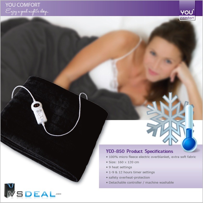 vsdeal.com - You Comfort Micro Fleece Elektrische Deken