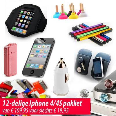 Waat? - 12-delige Iphone 4/4S pakket