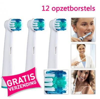 Waat? - 18-20 uur: 12 opzetborstels geschikt voor de Oral B elektrische tandenborstel! Vandaag GRATIS verzending!