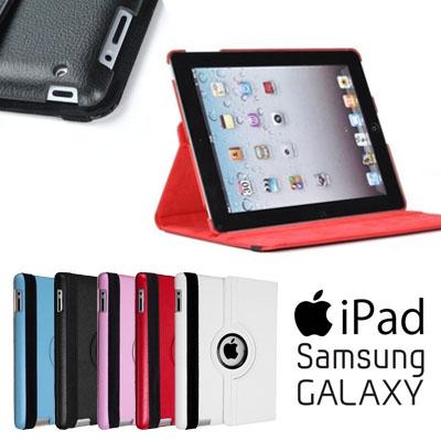 Waat? - 2 in 1 roterende kunstleren case voor Ipad 2, 3, 4, mini en Galaxy Tab en Note! Waat? - 2 in 1 roterende kunstleren case voor Ipad 2, 3, 4, mini en Galaxy Tab en Note!