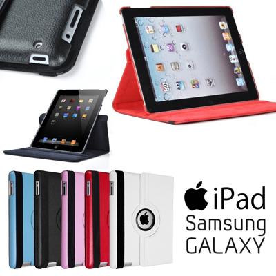 Waat? - 2 in 1 roterende kunstleren case voor Ipad 2, 3, mini en Galaxy Tab en Note! Waat? - 2 in 1 roterende kunstleren case voor Ipad 2, 3, mini en Galaxy Tab en Note!