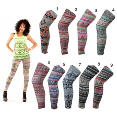 Waat? - 2 Leggings met fashionprints