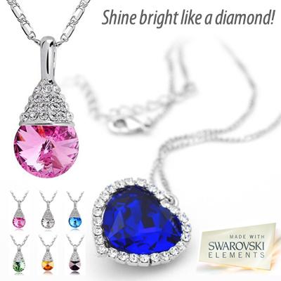Waat? - 2 verschillende colliers met Swarovski Elements (per stuk verkrijgbaar) Waat? - 2 verschillende colliers met Swarovski Elements (per stuk verkrijgbaar)
