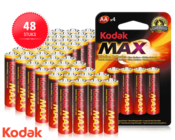 Waat? - 48 stuks kodak aa batterijen