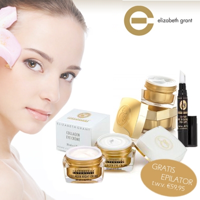 Waat? - 5 top producten van Elizabeth Grant met een gratis gezichtsepilator t.w.v. €59.95 Waat? - 5 top producten van Elizabeth Grant met een gratis gezichtsepilator t.w.v. €59.95