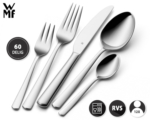 Waat? - 60-delige wmf bestekset voor 12 personen Waat? - 60-delige wmf bestekset voor 12 personen