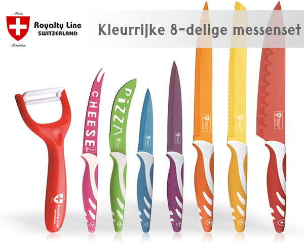 Waat? - 8-delige kleurrijke messenset Waat? - 8-delige kleurrijke messenset