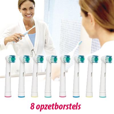 Waat? - 8 opzetborstels geschikt voor de Oral B elektrische tandenborstel!