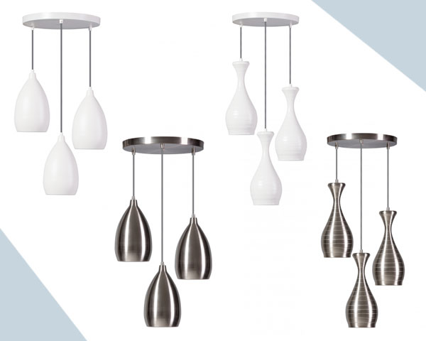 Waat? - Ajaccio hanglamp met 3 lampen Waat? - Ajaccio hanglamp met 3 lampen