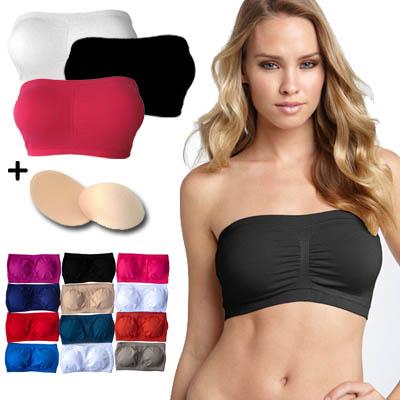 Waat? - Bandeau Bra in 11 verschillende kleuren (set van 3 stuks)