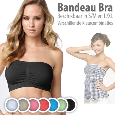 Waat? - Bandeau Bra in 8 verschillende kleuren (set van 3 stuks) Waat? - Bandeau Bra in 8 verschillende kleuren (set van 3 stuks)