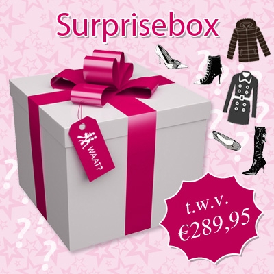 Waat? - Beperkte voorraad: Surprisebox + jas of schoenen t.w.v. €289,95 Waat? - Beperkte voorraad: Surprisebox + jas of schoenen t.w.v. €289,95