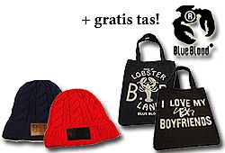 Waat? - Blue Blood muts met gratis tas! Waat? - Blue Blood muts met gratis tas!