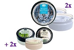 Waat? - Body -en lipbutter Sur Plus (set van 4)