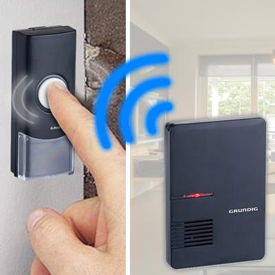 Waat? - Breed toepasbaar en weerbestendig, de draadloze deurbel van Grundig! Waat? - Breed toepasbaar en weerbestendig, de draadloze deurbel van Grundig!